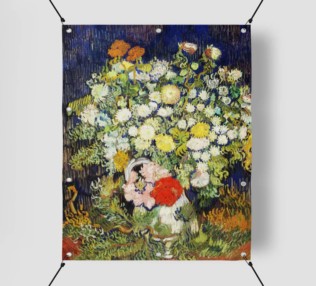 Bouquet di fiori in un vaso (1890) di Vincent van Gogh telo in pvc da Venus Art