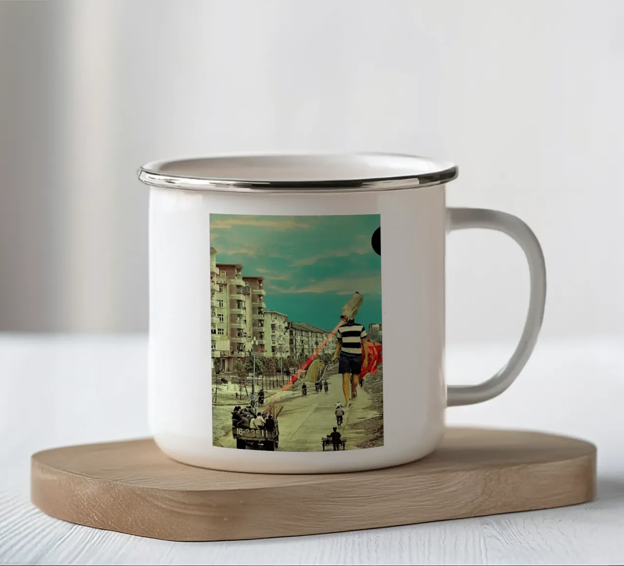 FisherCam tazza in smalto da Frank Moth