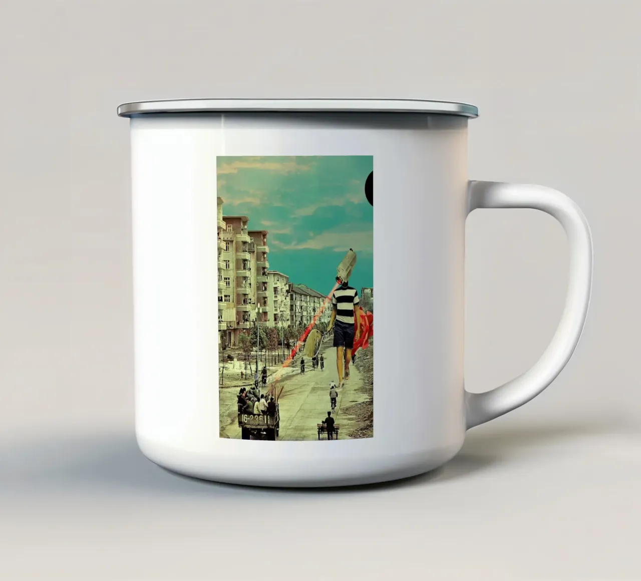 FisherCam tazza in smalto da Frank Moth