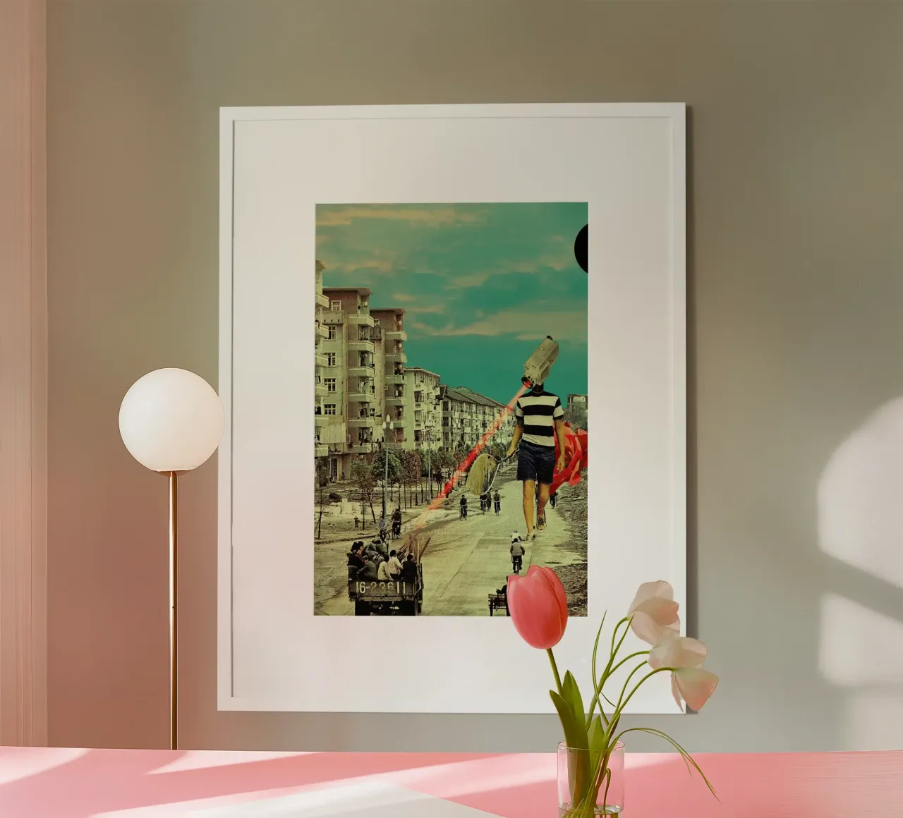 FisherCam poster con telaio in legno da Frank Moth