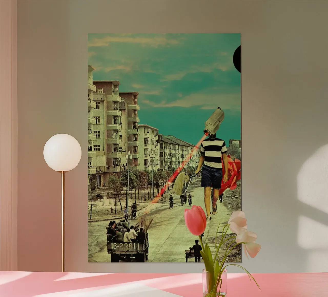 FisherCam poster con telaio in legno da Frank Moth