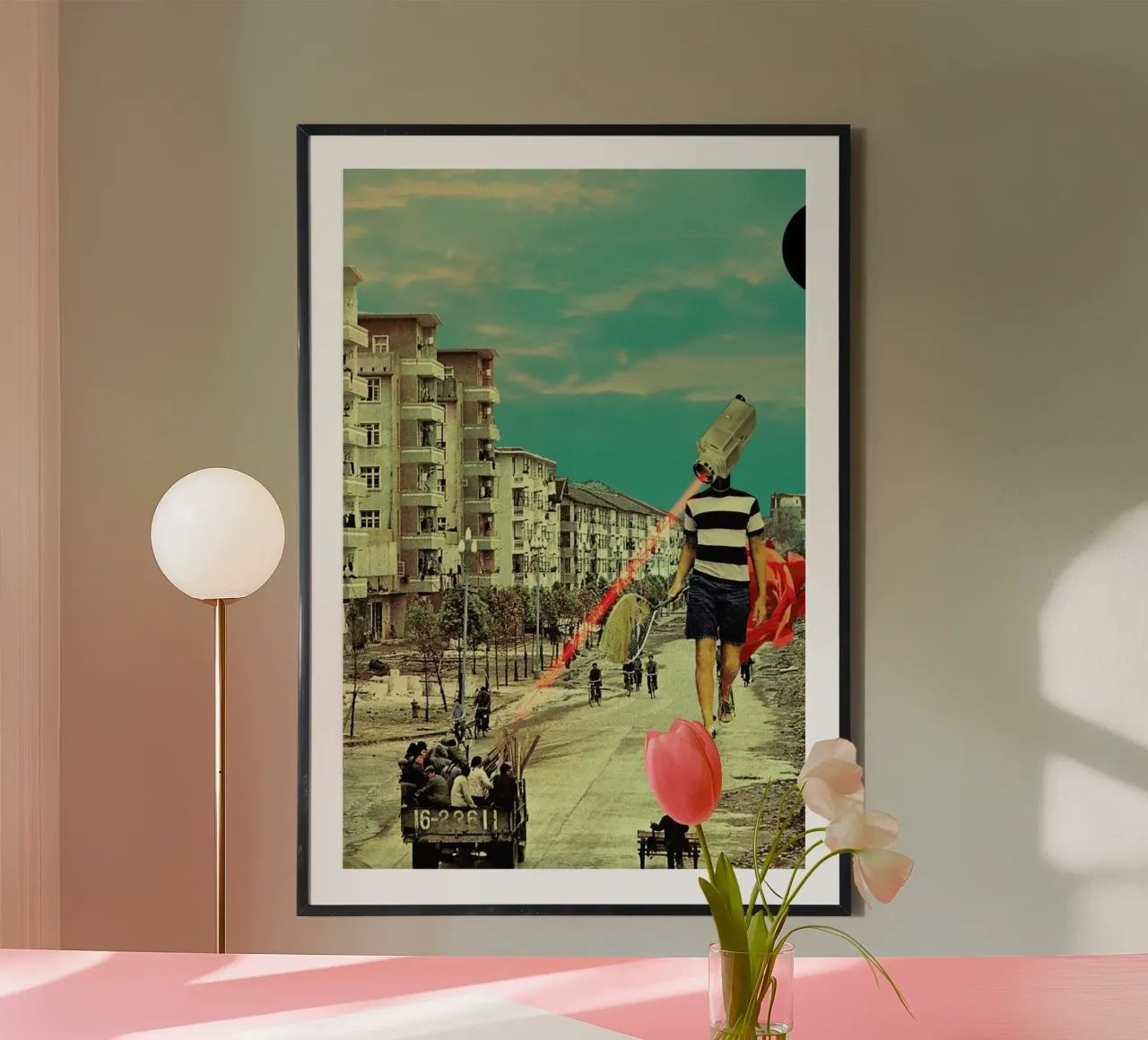 FisherCam poster con telaio in legno da Frank Moth