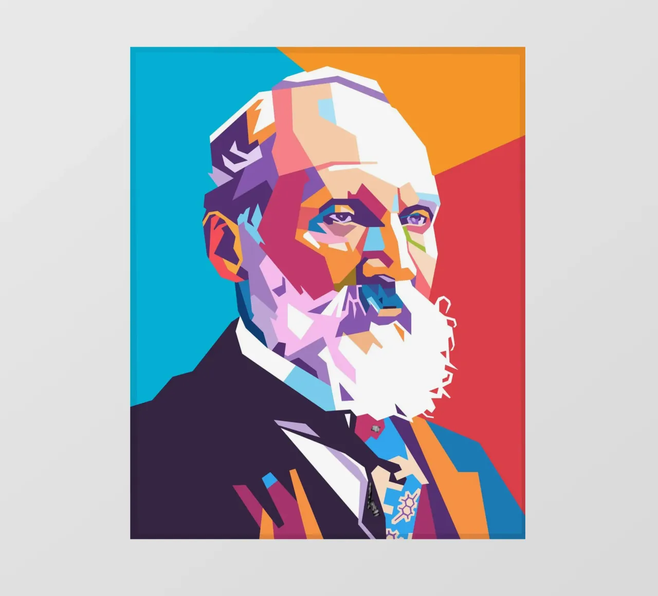 William Thompson pop art telo in pvc da Hantamrata
