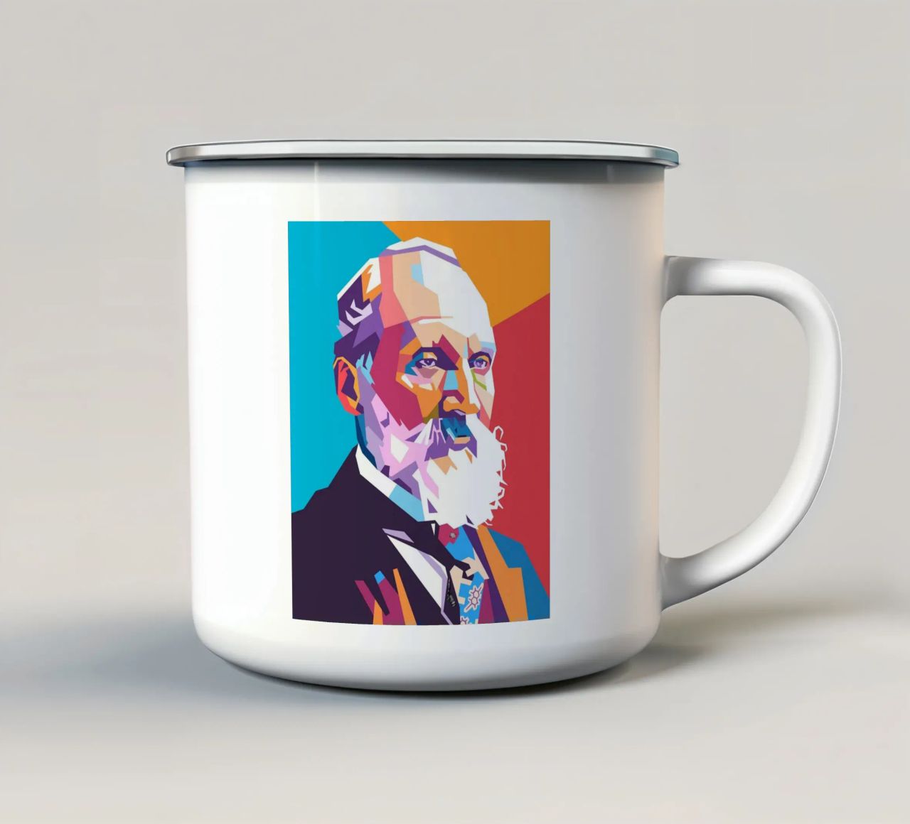 William Thompson pop art tazza in smalto da Hantamrata