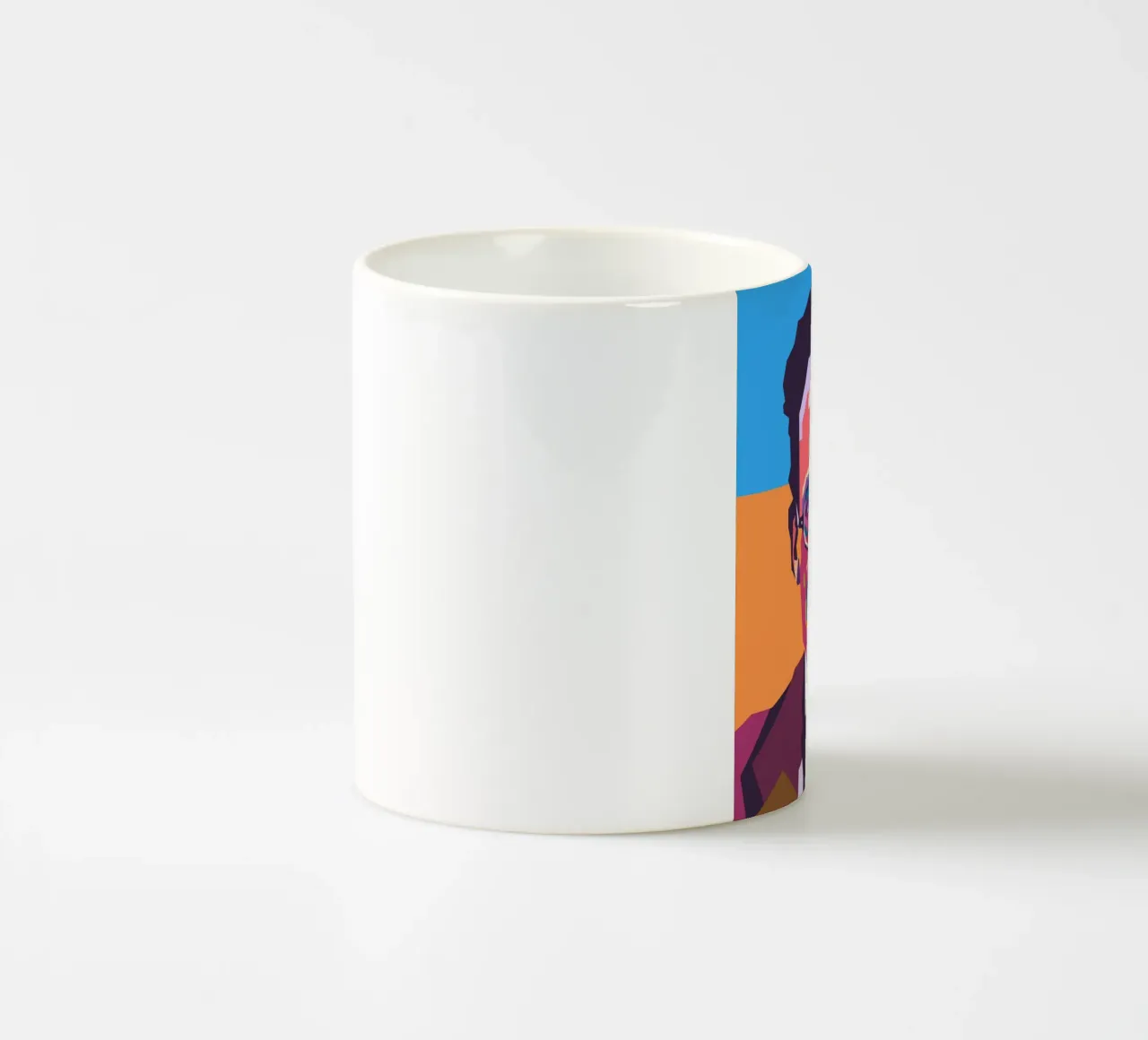 Erwin Schrodinger ritratto pop art tazza in ceramica da Hantamrata