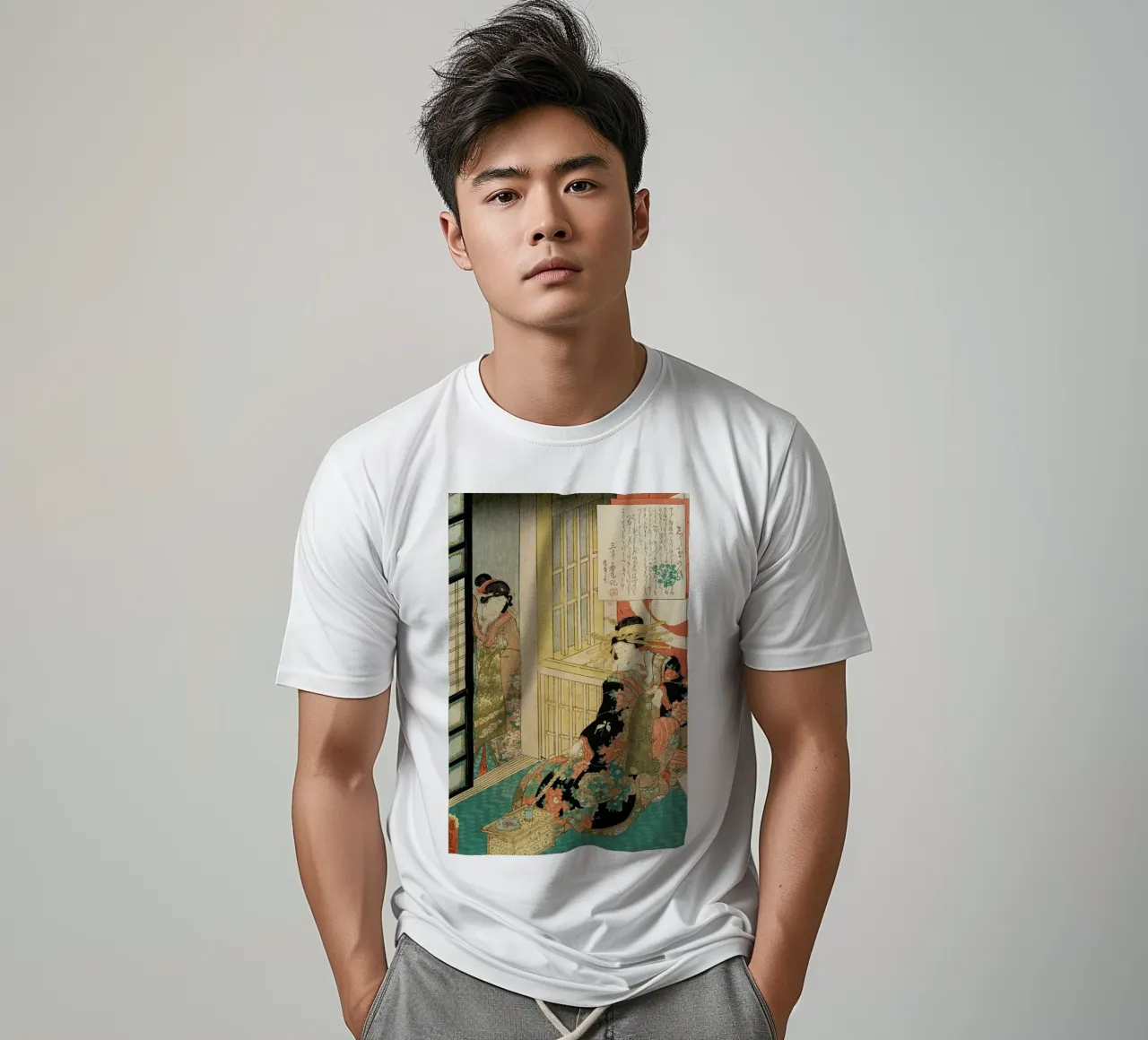 Kunisada - The Courtesan Shiratama t-shirt da ARTOTHEK