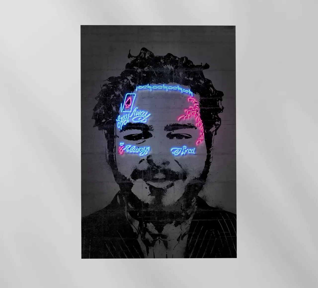 Post Malone pellicola backlit da Octavian