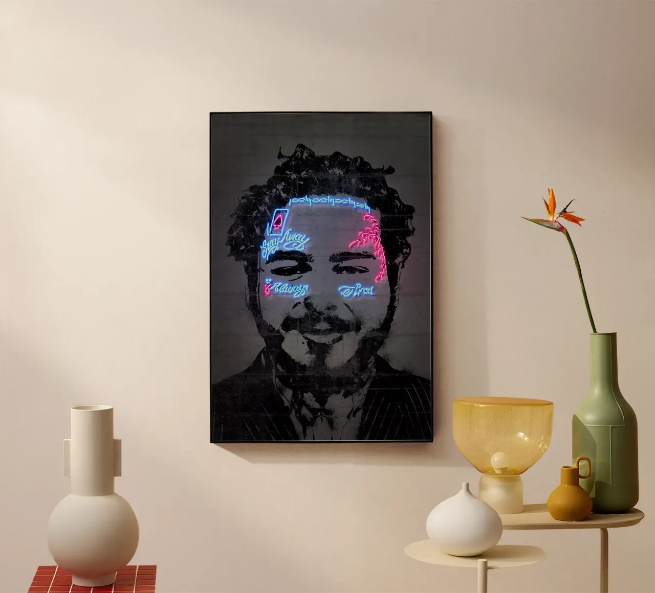 Post Malone acrylic glass by Octavian