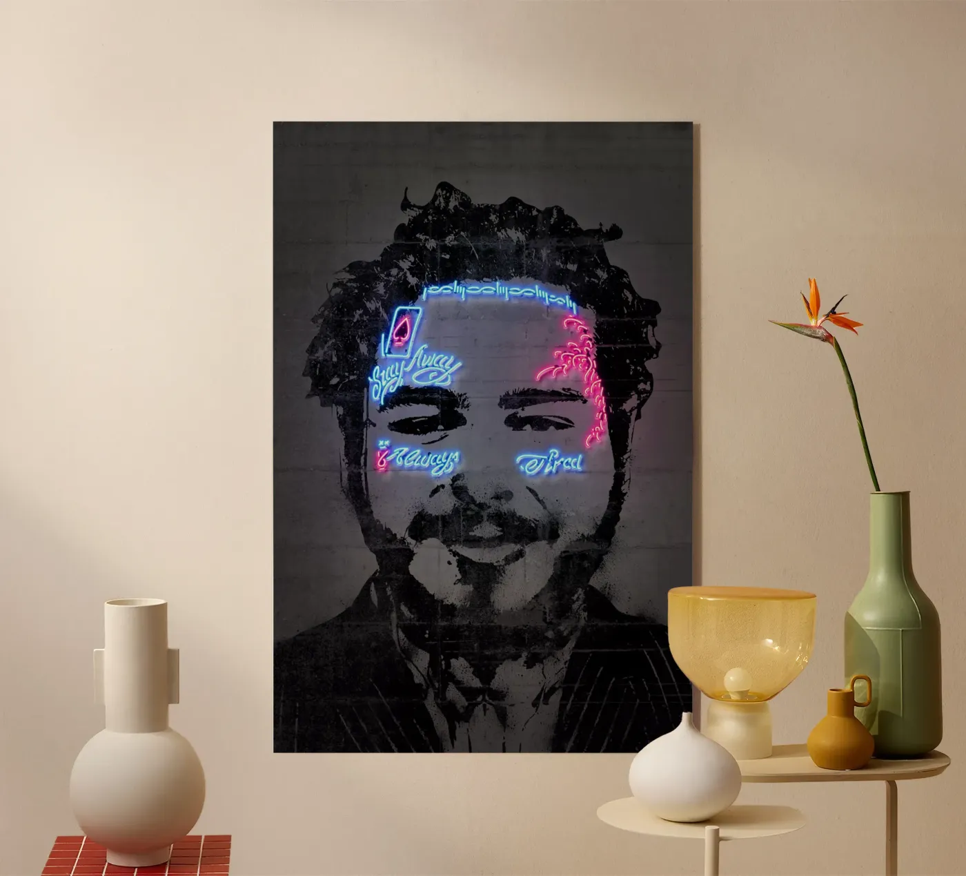 Post Malone plexiglas de Octavian