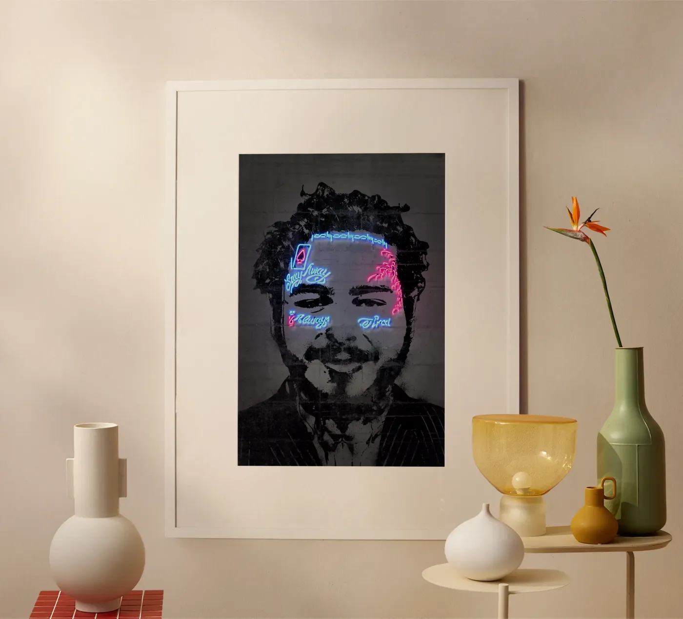 Post Malone poster van Octavian