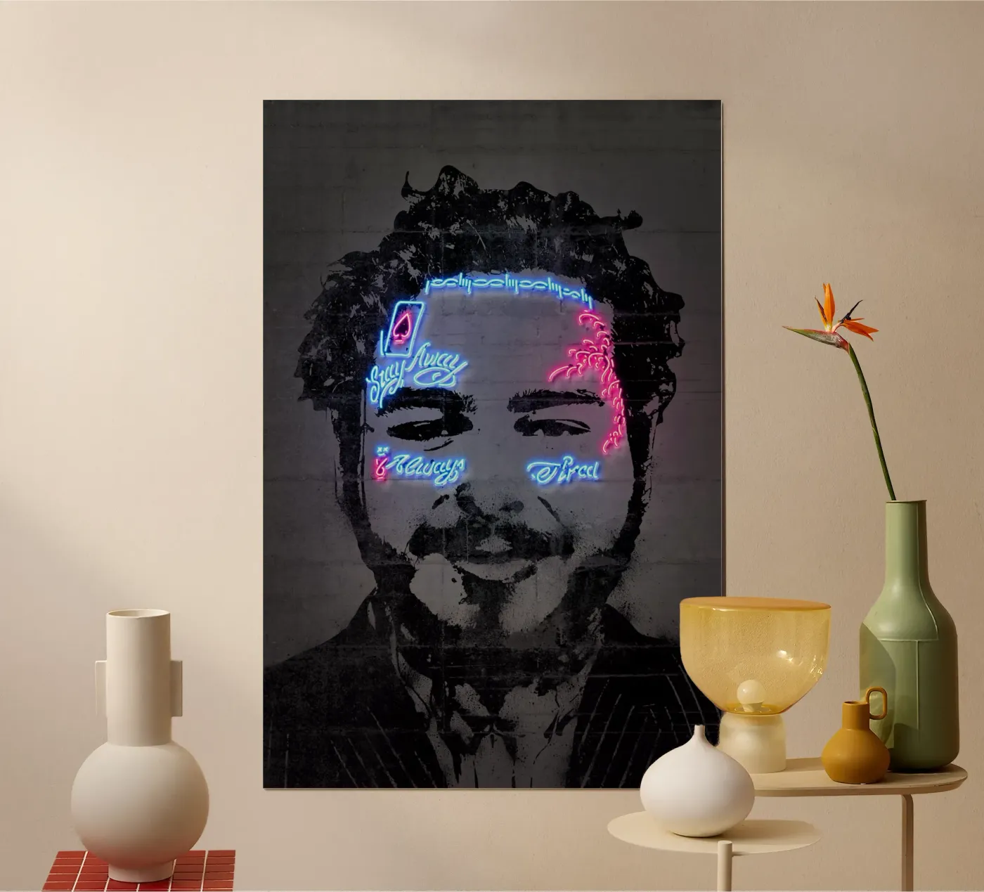 Post Malone poster van Octavian