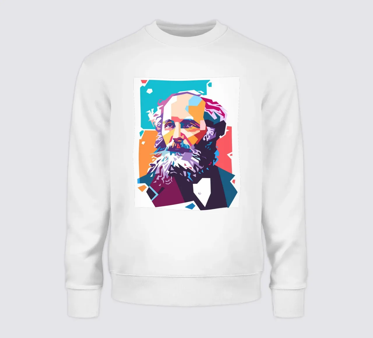 James Clerk Maxwell pop art felpa da Hantamrata