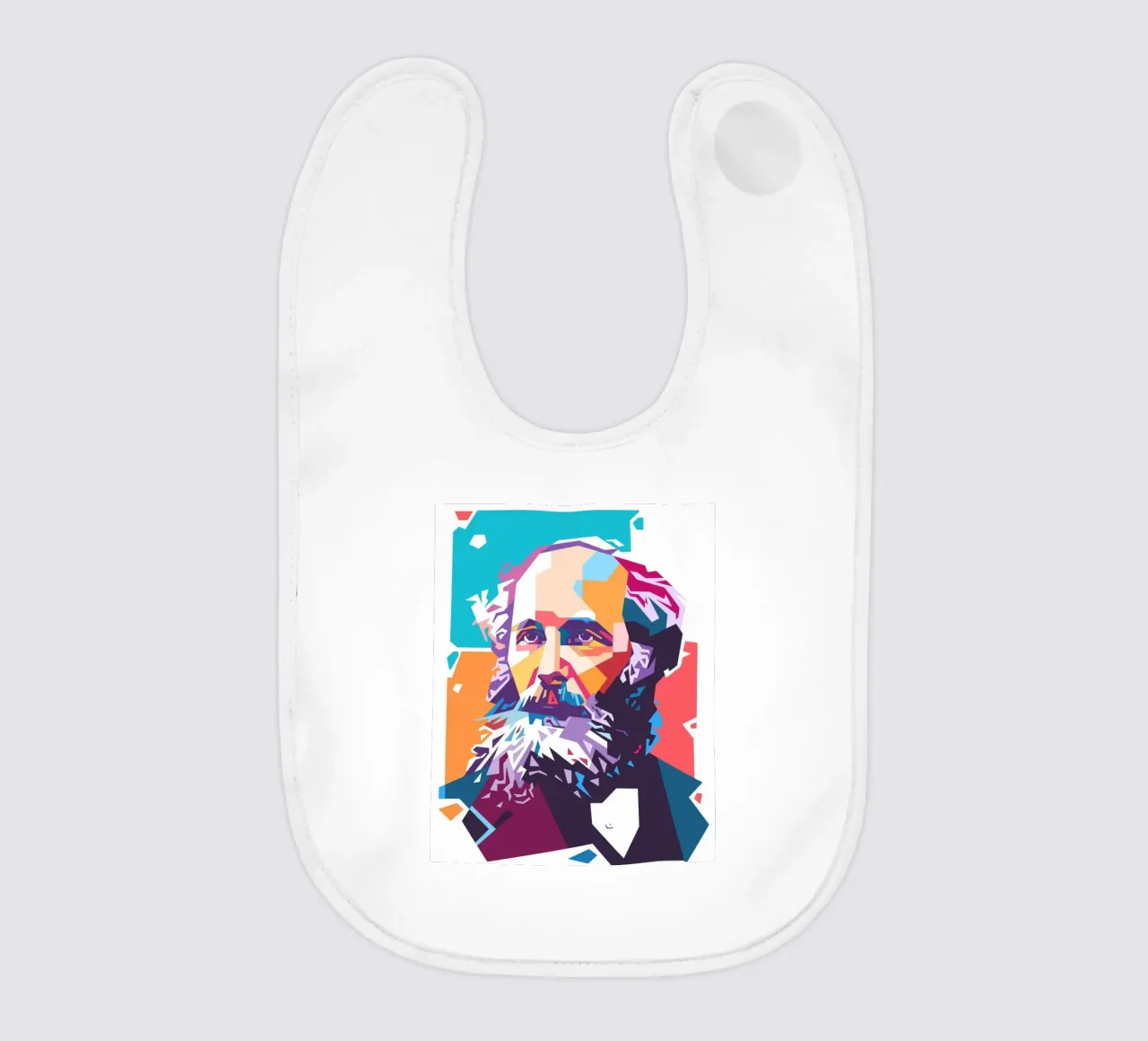 James Clerk Maxwell pop art bavaglino da Hantamrata