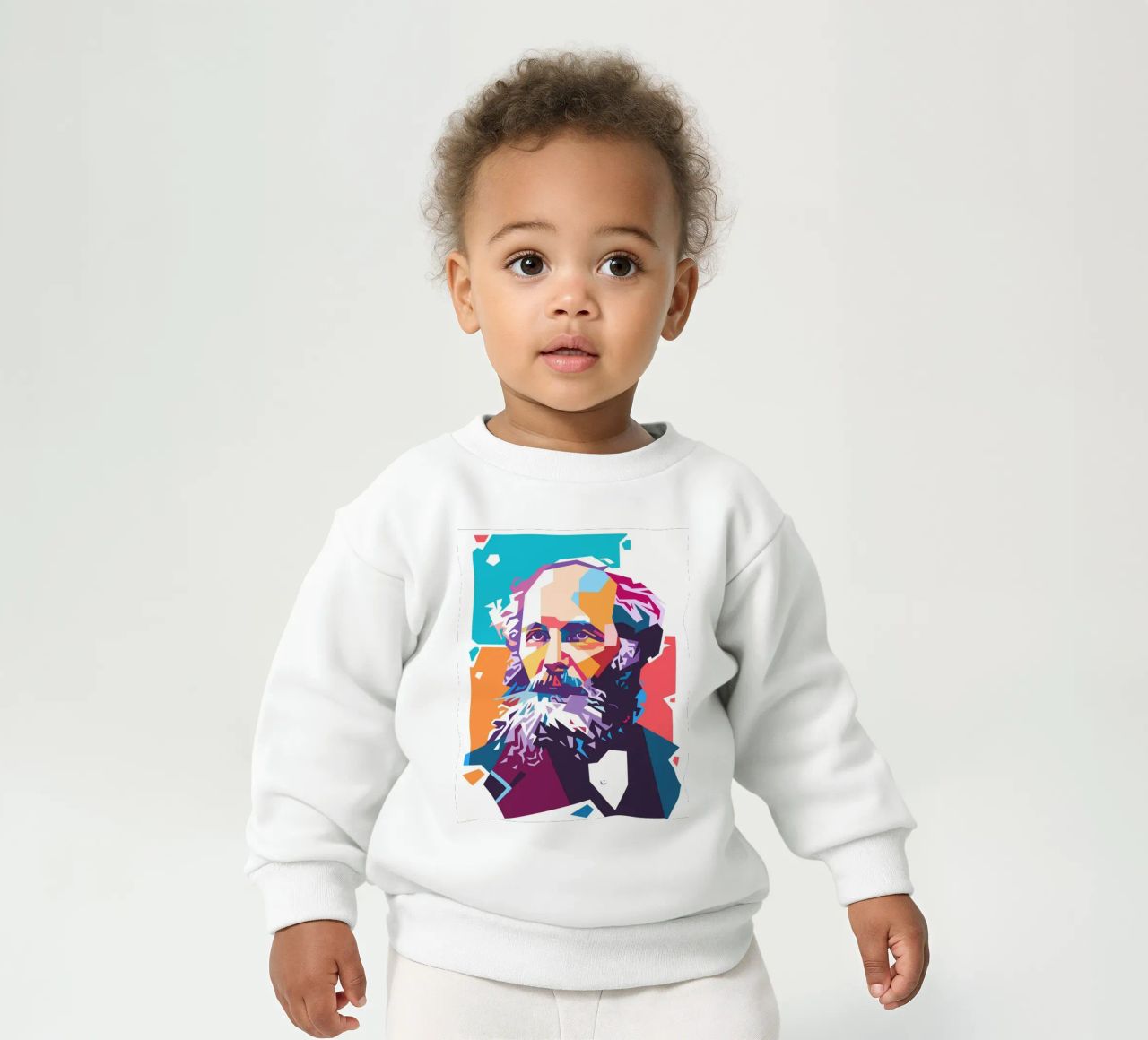 James Clerk Maxwell pop art felpa neonato da Hantamrata