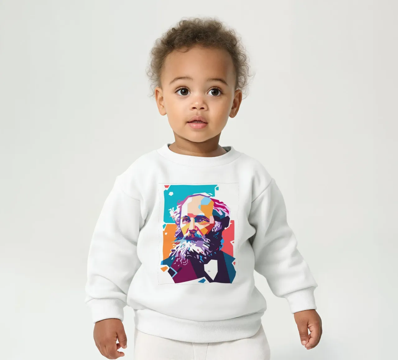 Arte pop de James Clerk Maxwell sudadera de bebé de Hantamrata