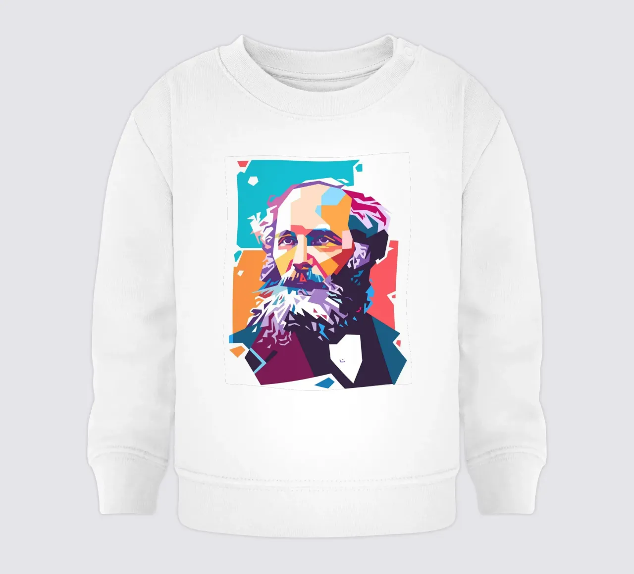 Arte pop de James Clerk Maxwell sudadera de bebé de Hantamrata