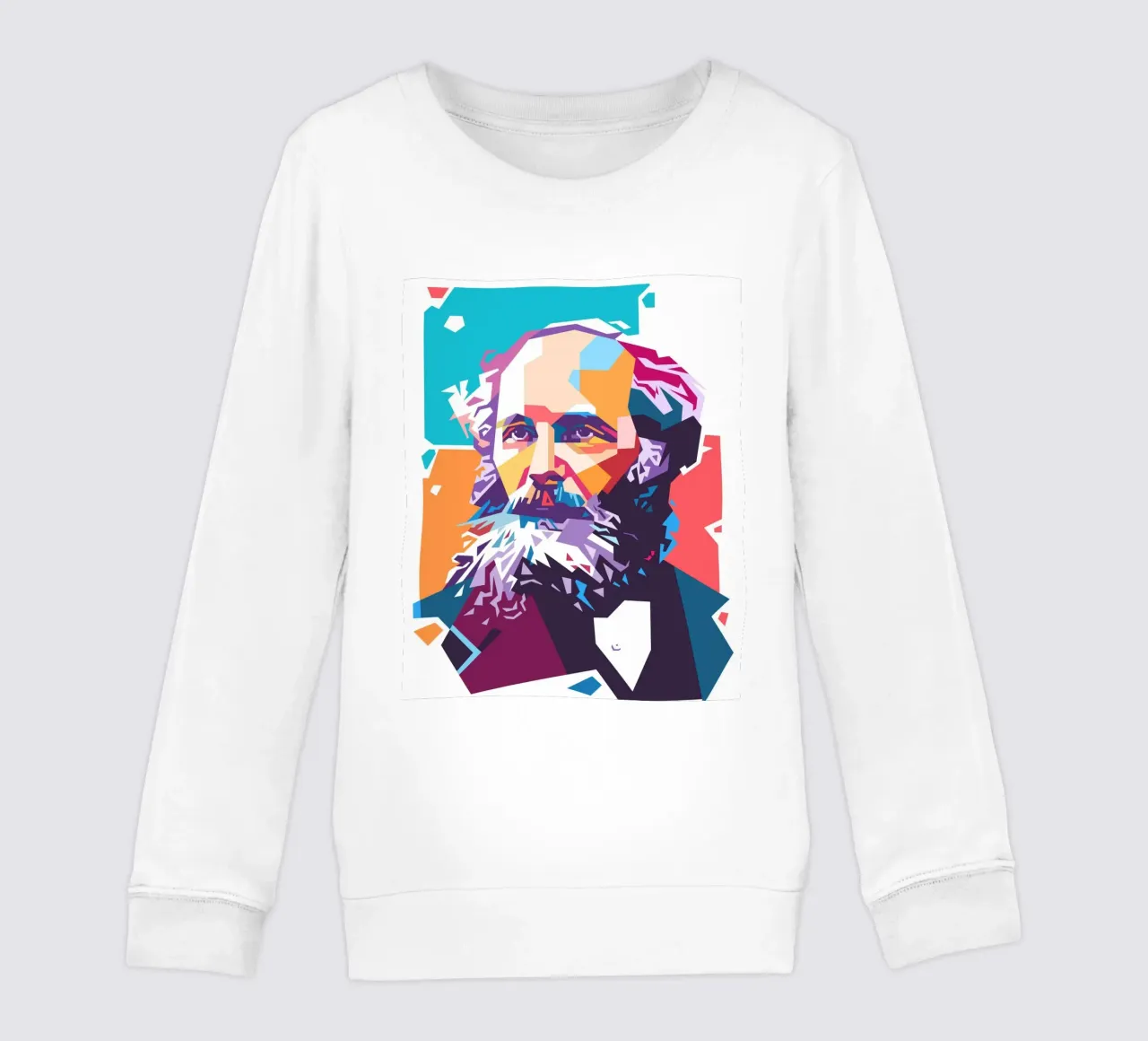 James Clerk Maxwell pop art felpa bambino da Hantamrata