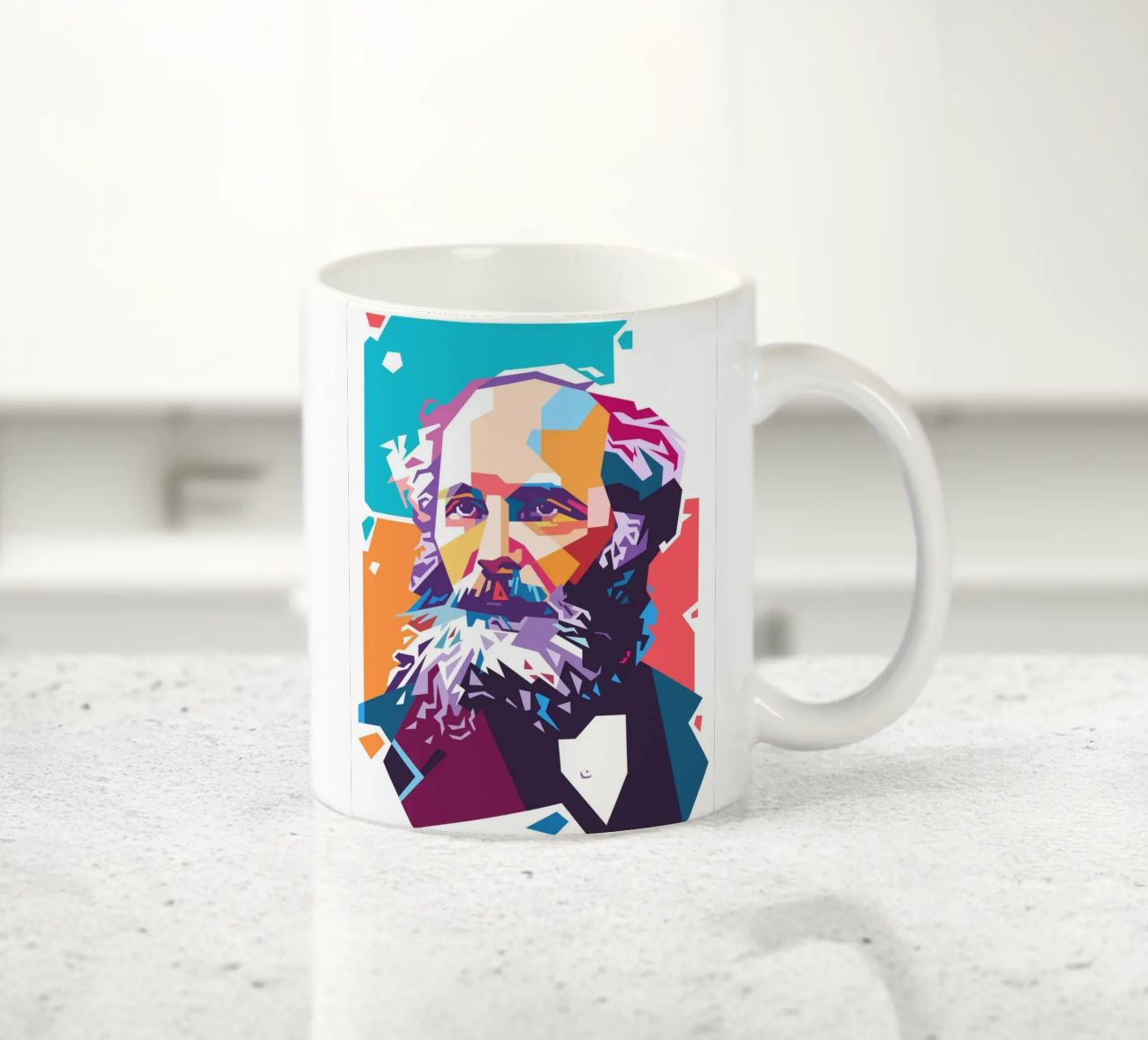 James Clerk Maxwell pop art tazza in ceramica da Hantamrata