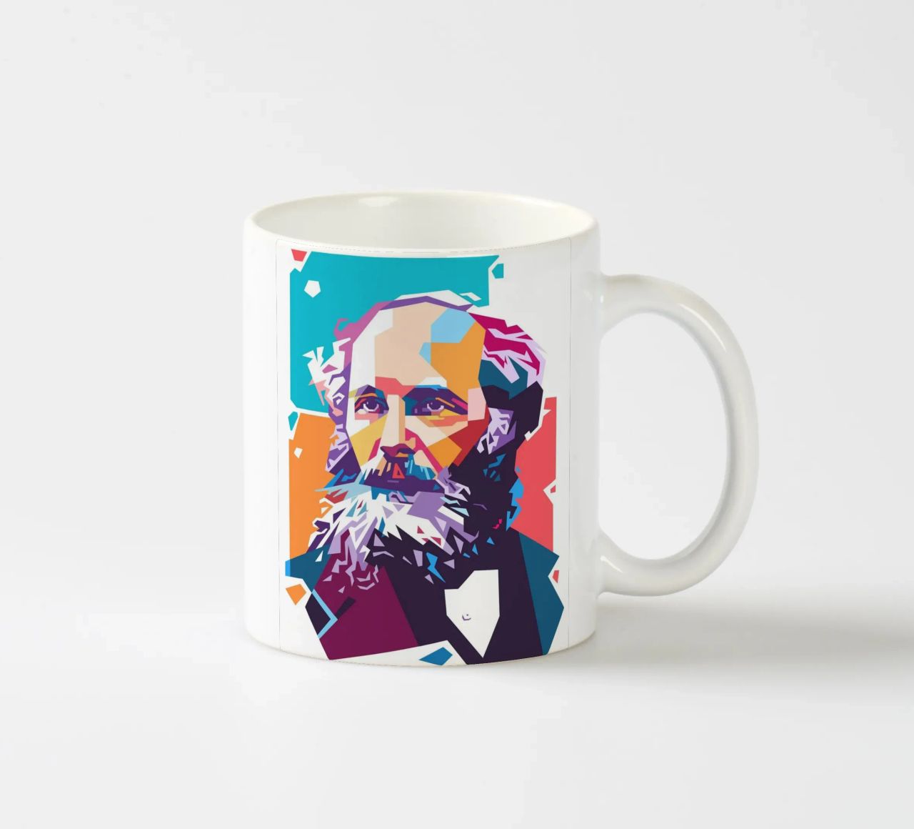 James Clerk Maxwell pop art tazza in ceramica da Hantamrata