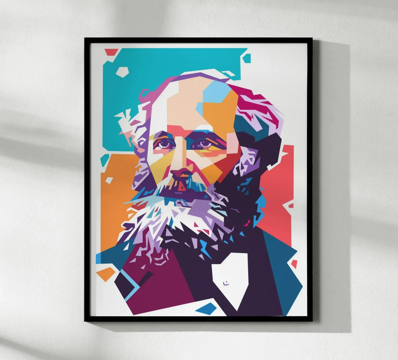 James Clerk Maxwell pop art carta hahnemühle da Hantamrata