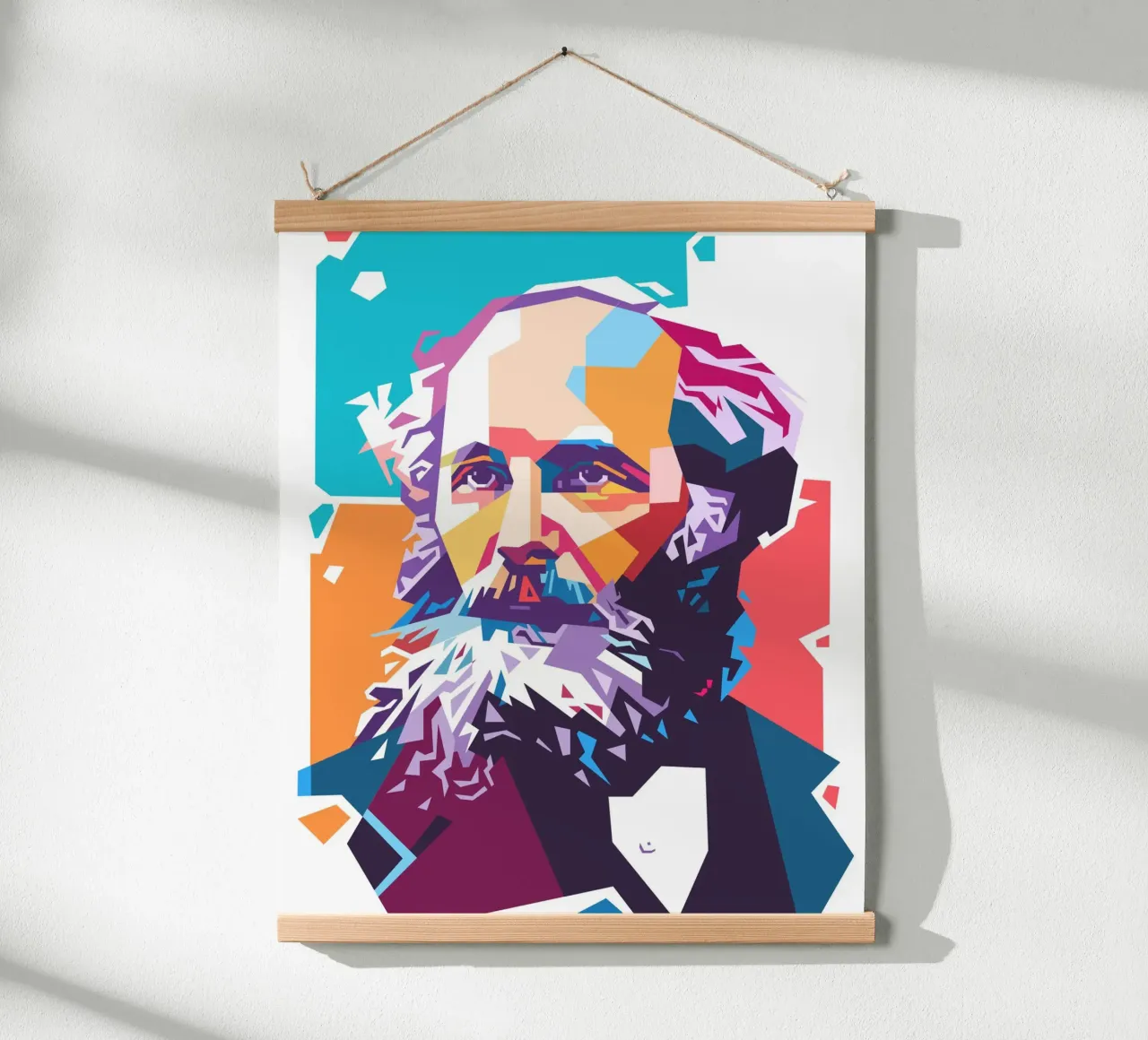 James Clerk Maxwell pop art carta hahnemühle da Hantamrata