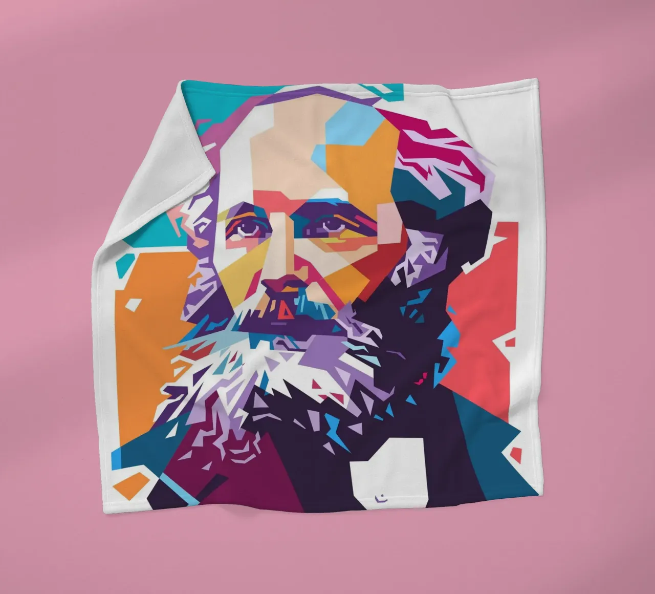 James Clerk Maxwell pop art coperta in pile da Hantamrata