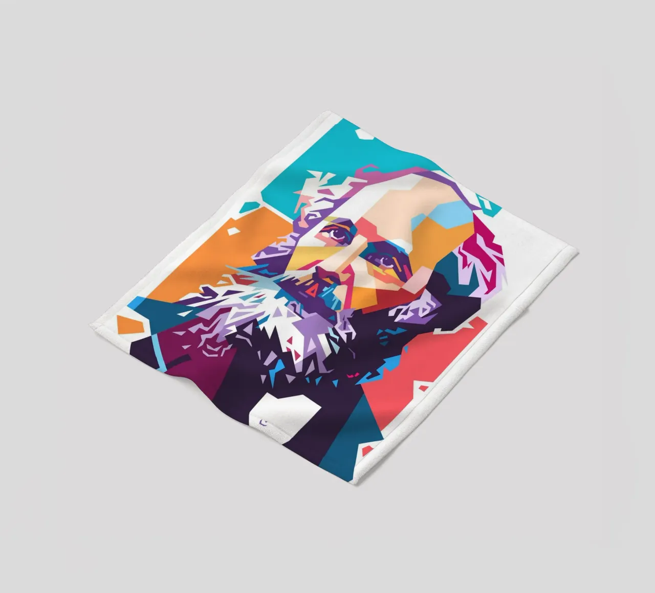 James Clerk Maxwell pop art coperta in pile da Hantamrata