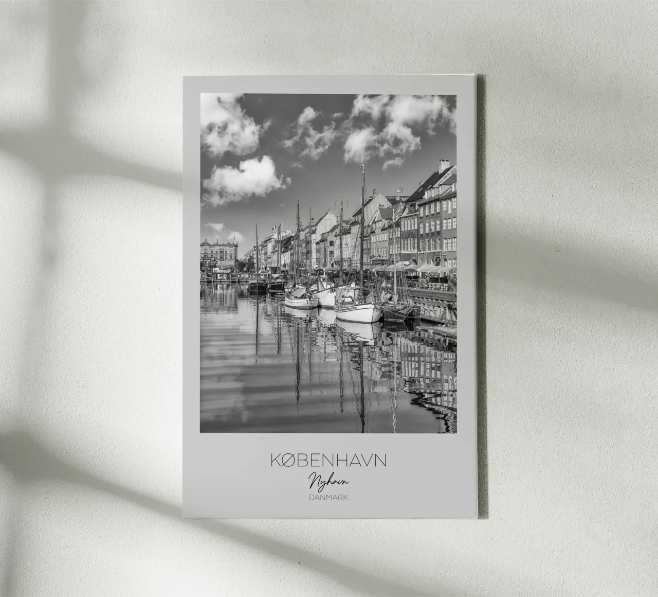In primo piano: Impressione di KOPENHAGEN Nyhavn tela con Cornice a cassetta da Melanie Viola