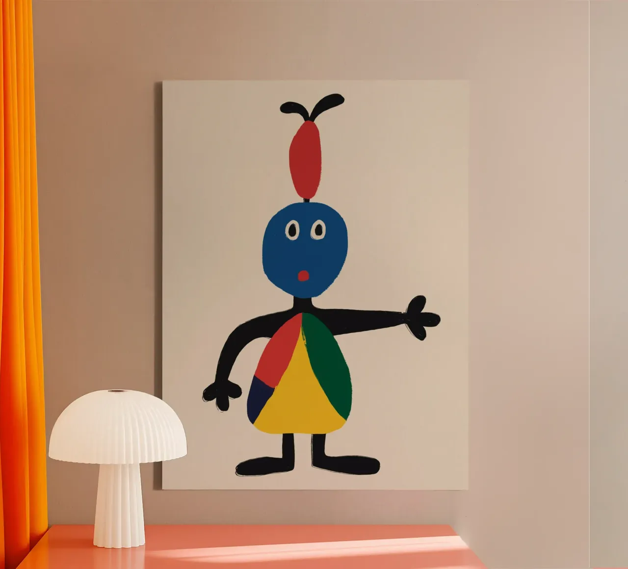 Pittura di un bambino tela con Cornice a cassetta da Little Dean
