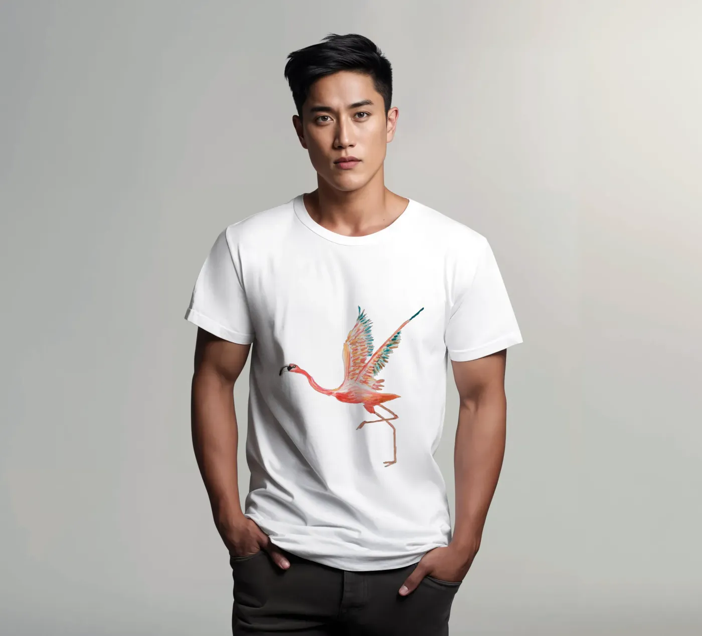 Flamingo t-shirt da Femke Zwaan