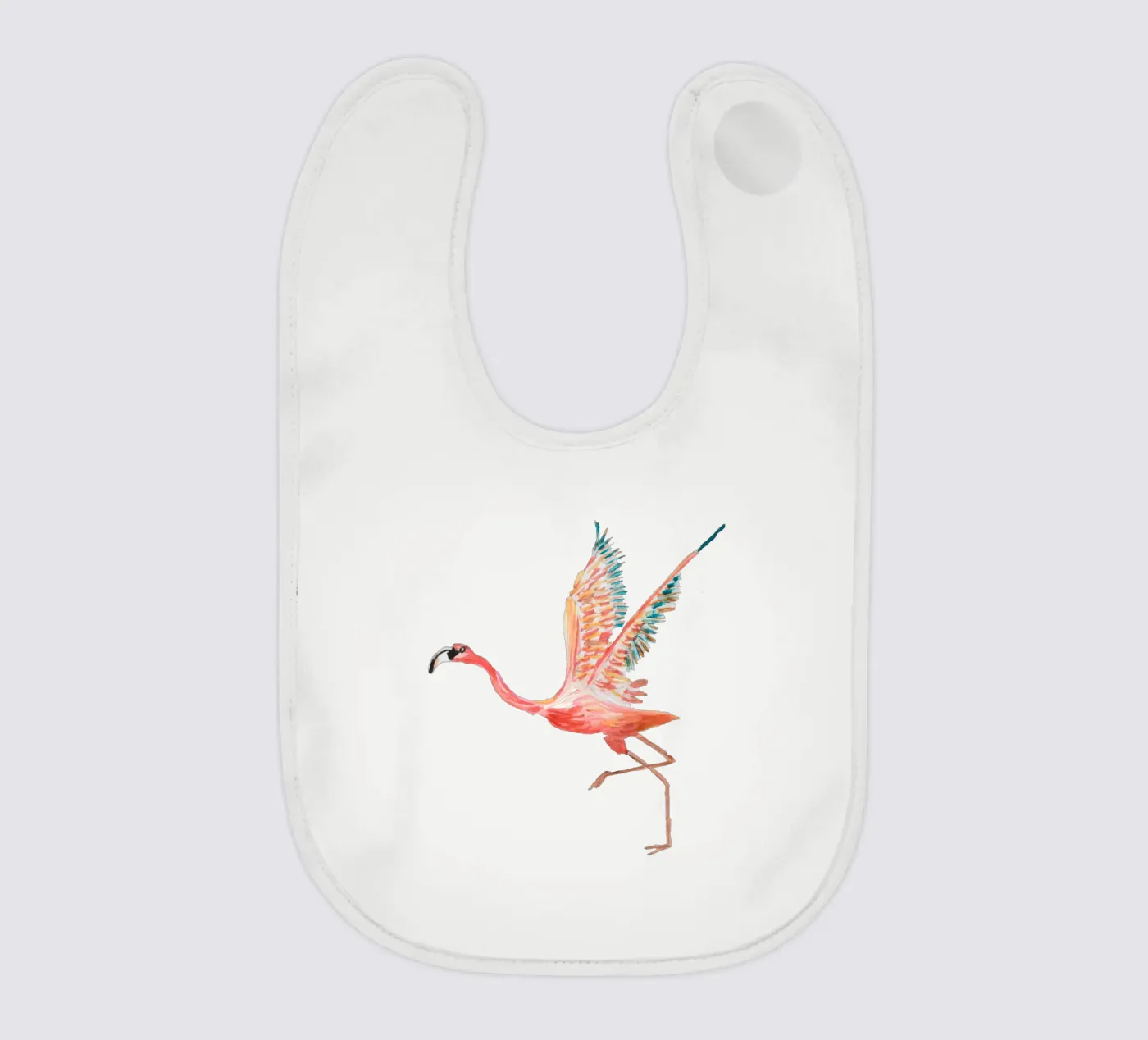 Flamingo Babylätzchen von Femke Zwaan