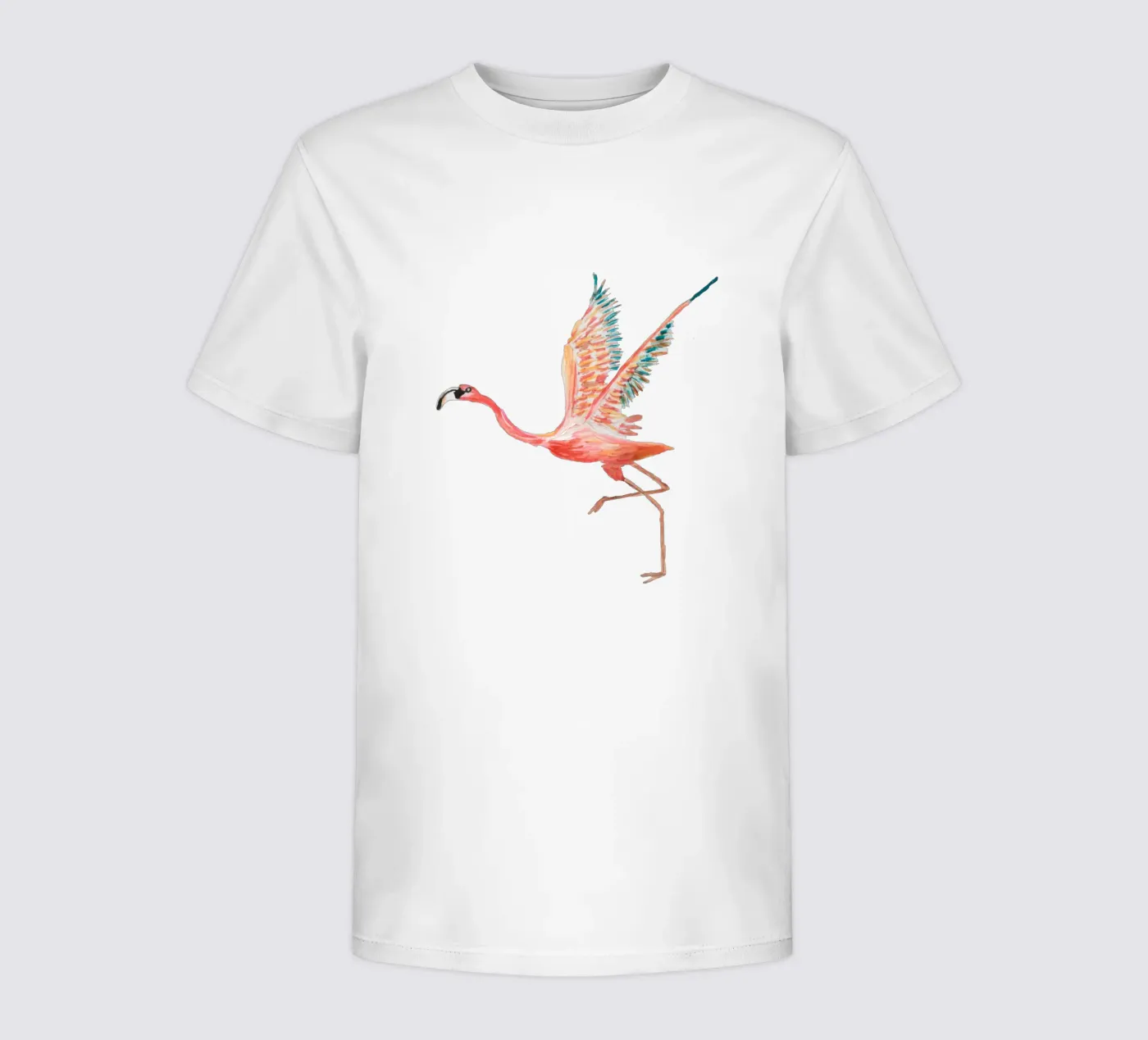 Flamingo kinder t-shirt van Femke Zwaan