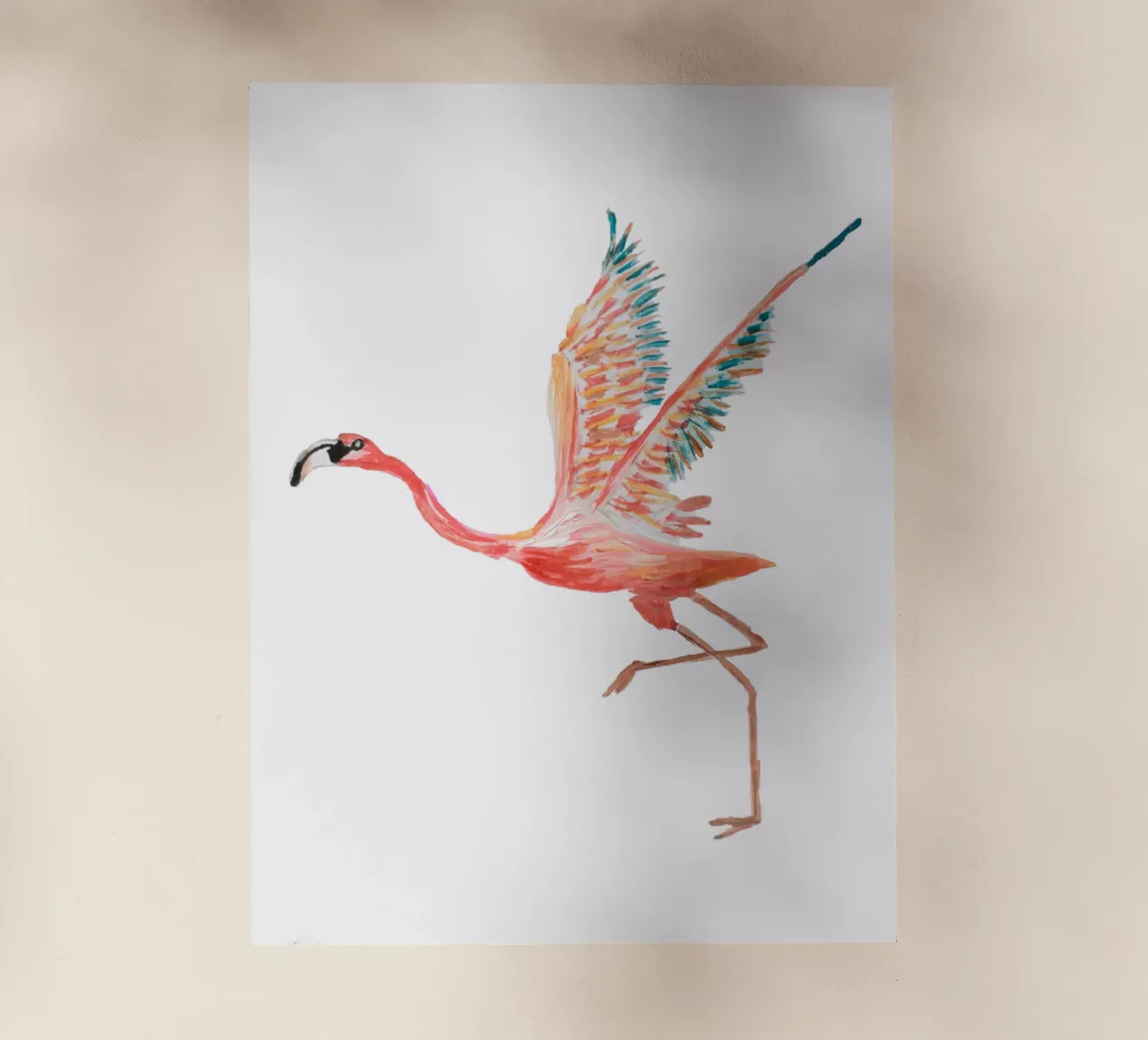 Flamingo pellicola backlit da Femke Zwaan