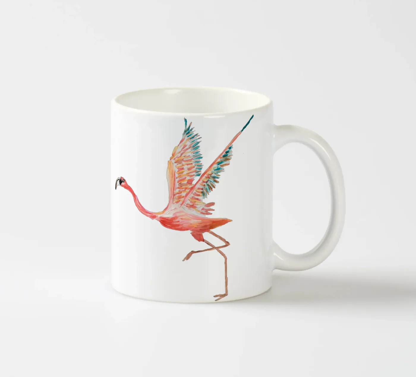 Flamingo Keramik Tasse von Femke Zwaan