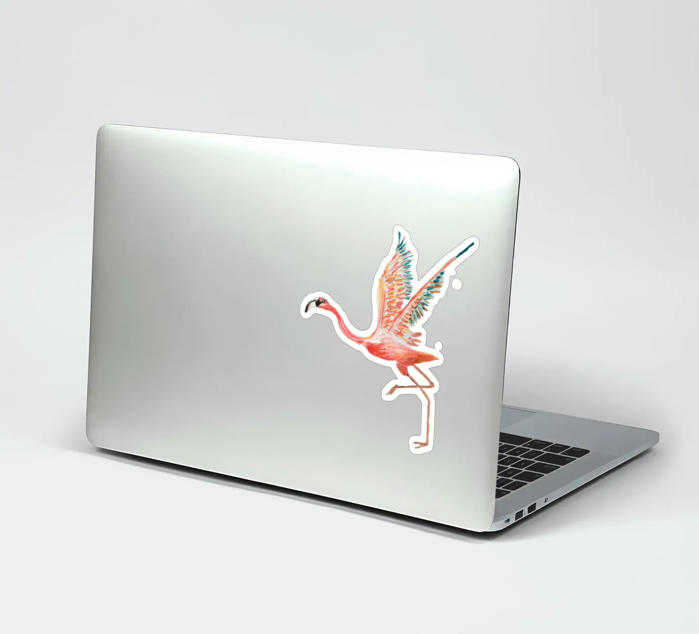 Flamingo sticker by Femke Zwaan