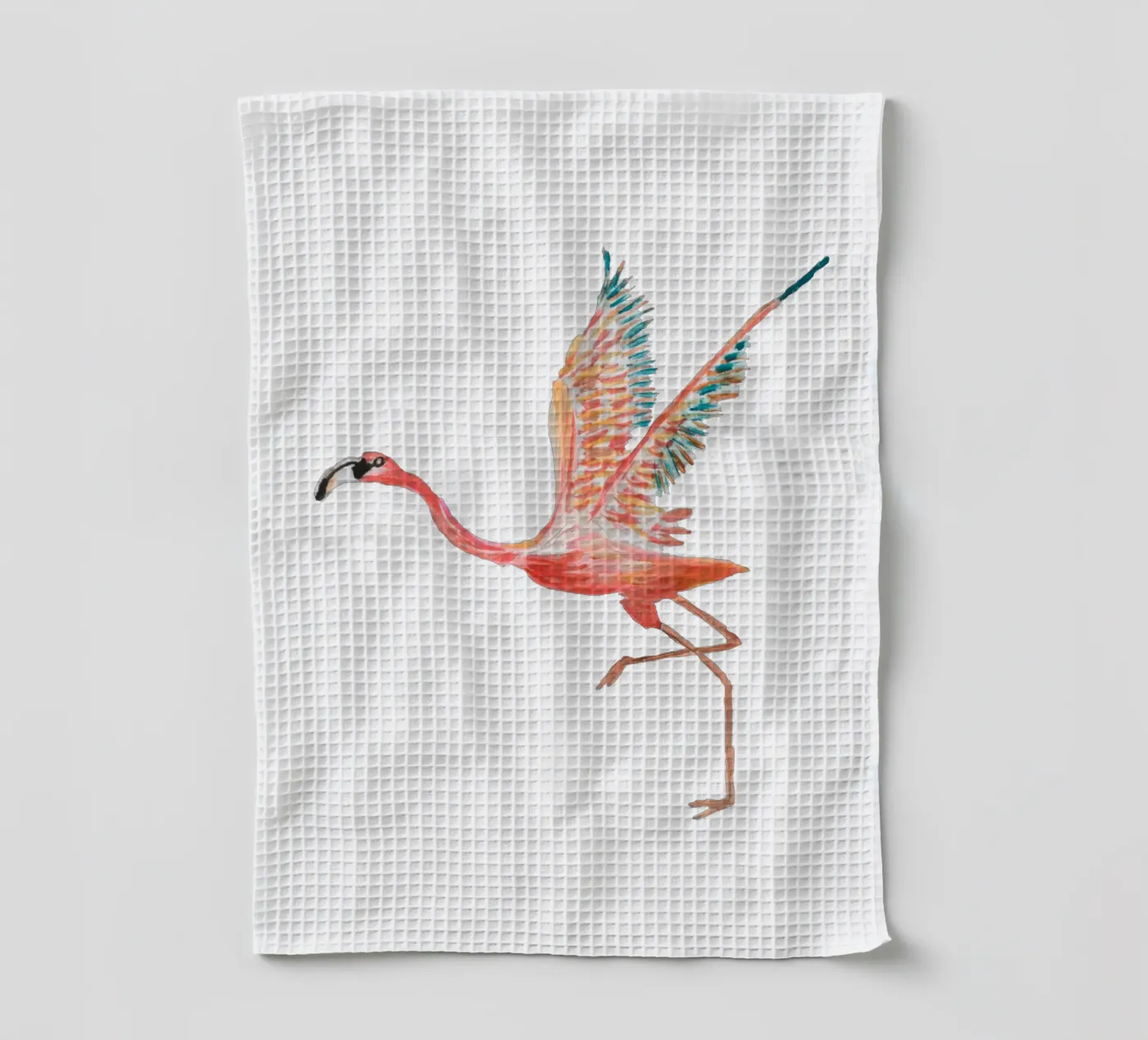 Flamingo Geschirrtuch von Femke Zwaan