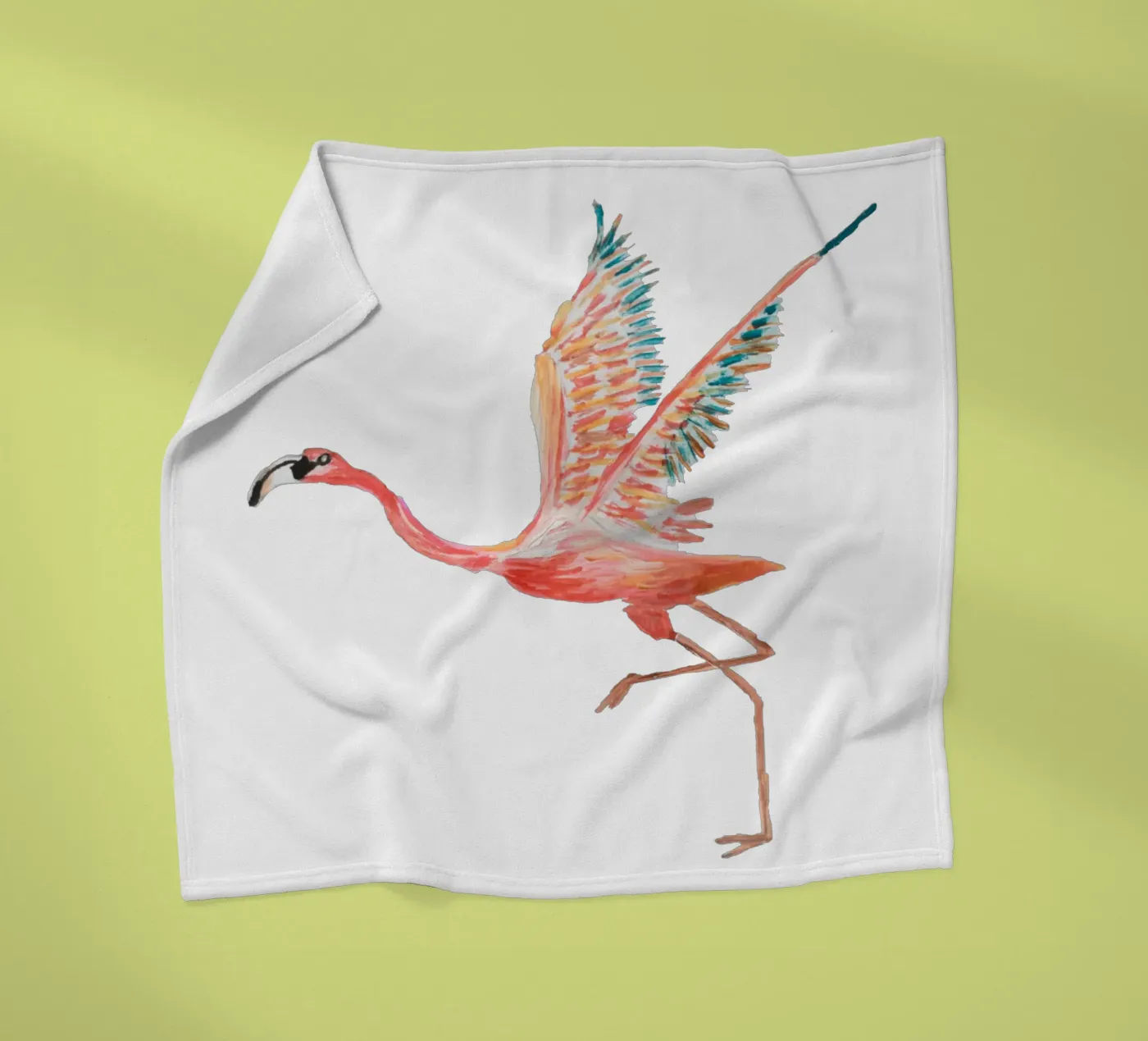 Flamingo Fleecedecke von Femke Zwaan