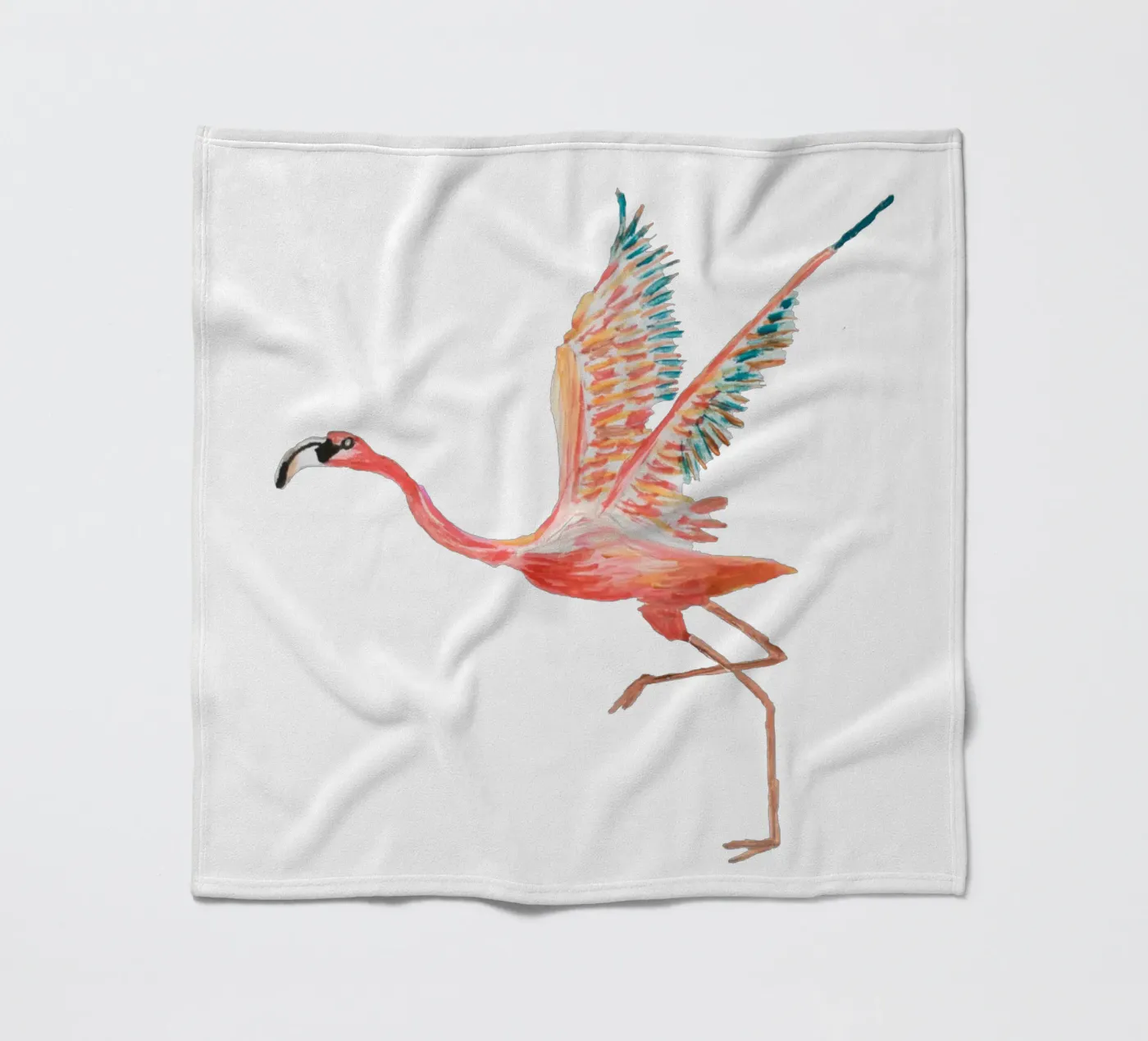 Flamingo Fleecedecke von Femke Zwaan