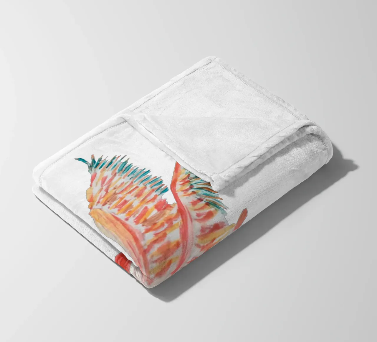 Flamingo fleecedeken van Femke Zwaan