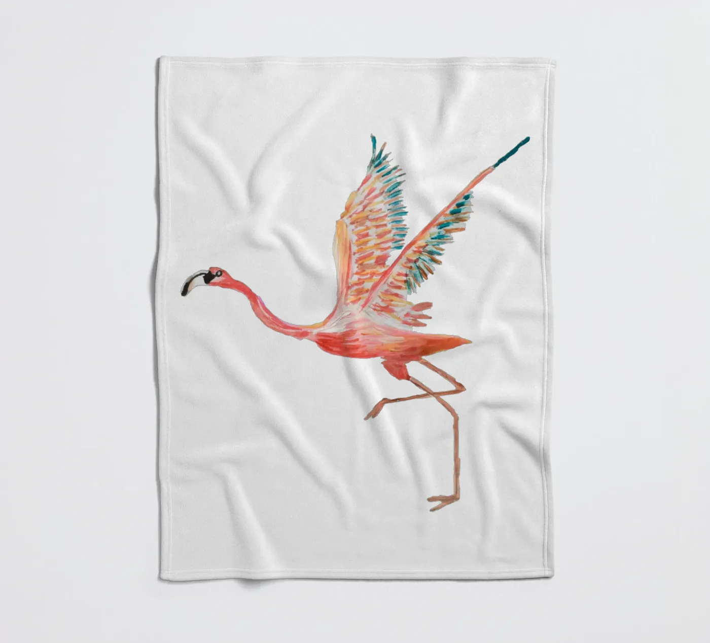 Flamingo Fleecedecke von Femke Zwaan