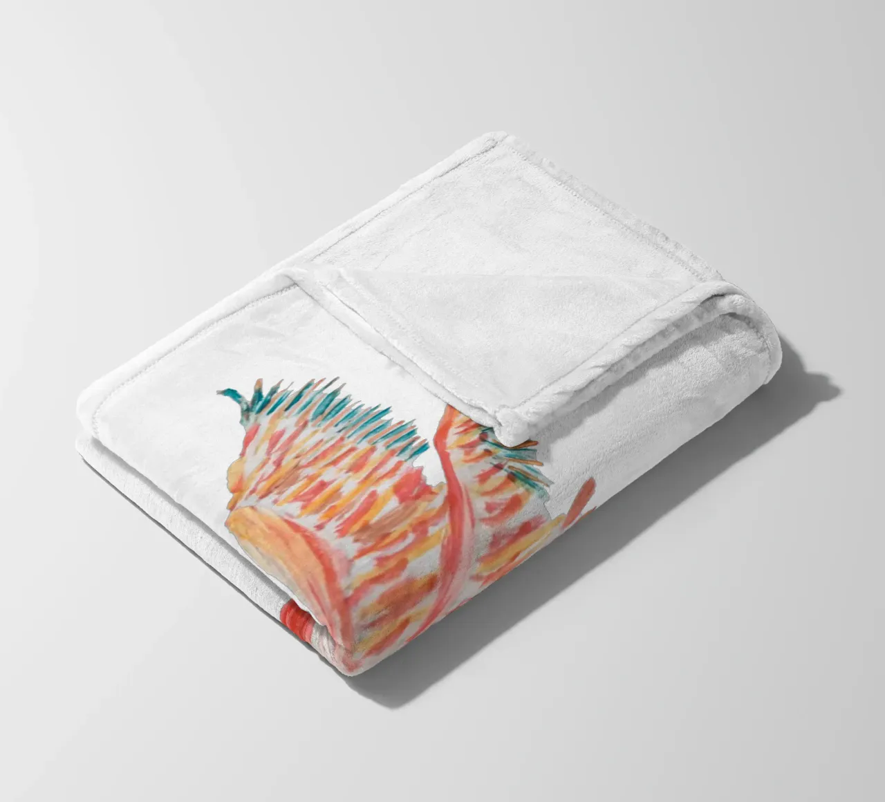 Flamingo fleecedeken van Femke Zwaan