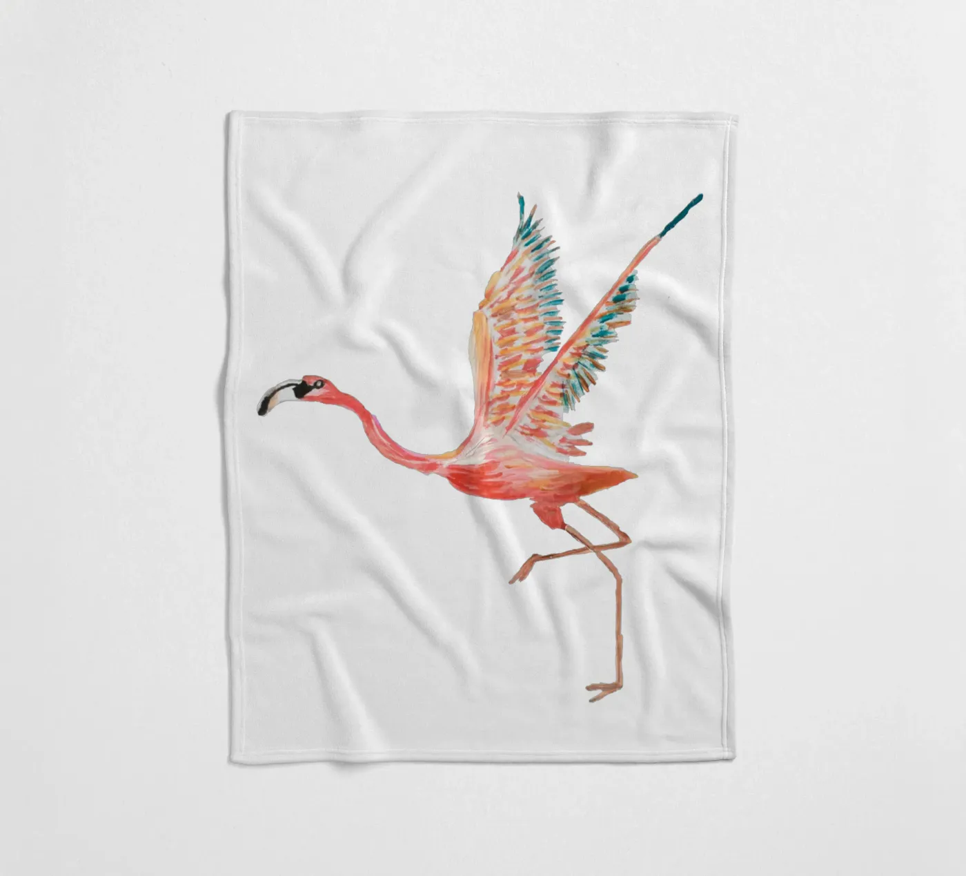 Flamingo Fleecedecke von Femke Zwaan