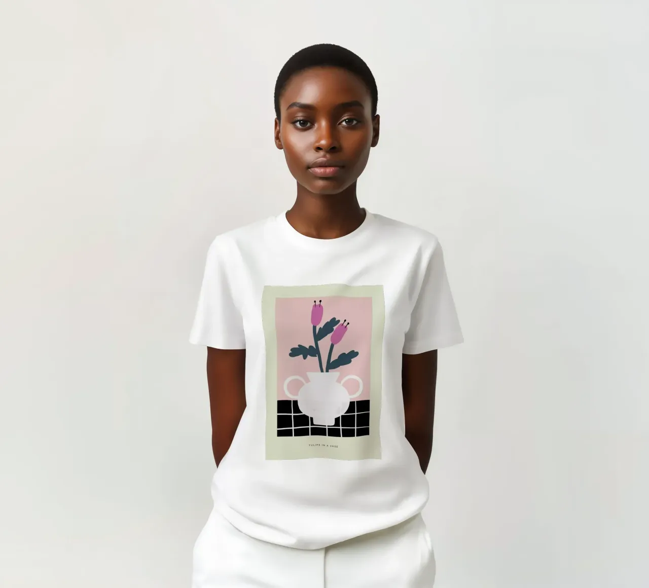 Tulips In A Vase t-shirt da Studio One