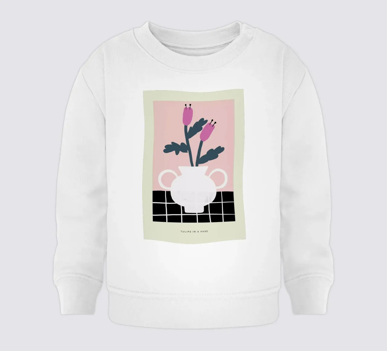Tulips In A Vase felpa neonato da Studio One