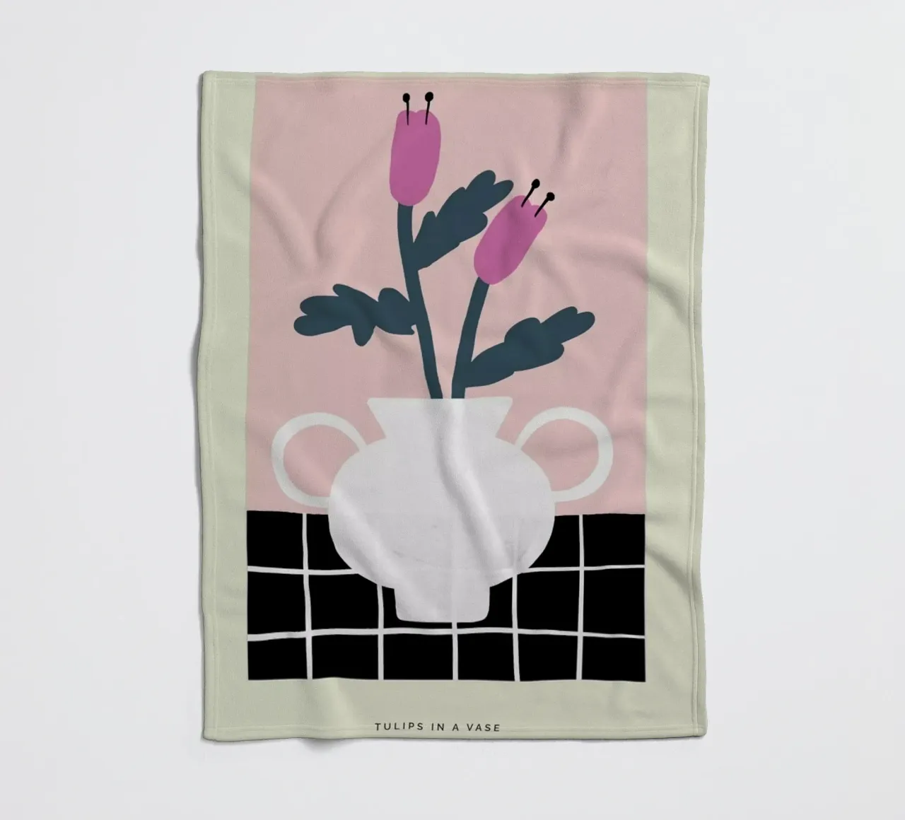 Tulips In A Vase coperta in pile da Studio One