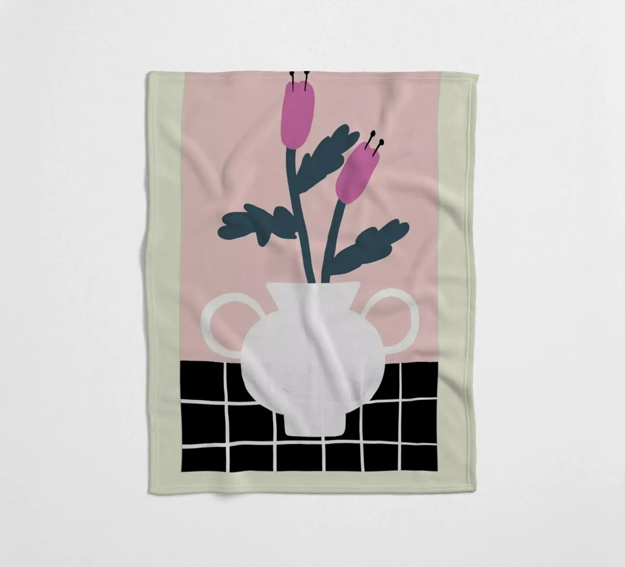 Tulips In A Vase coperta in pile da Studio One