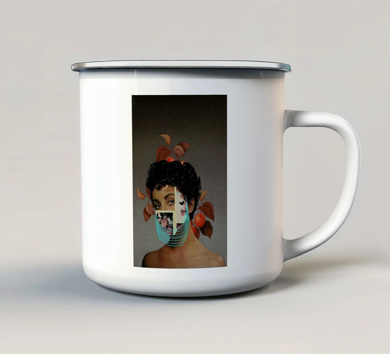 Zed tazza in smalto da Frank Moth
