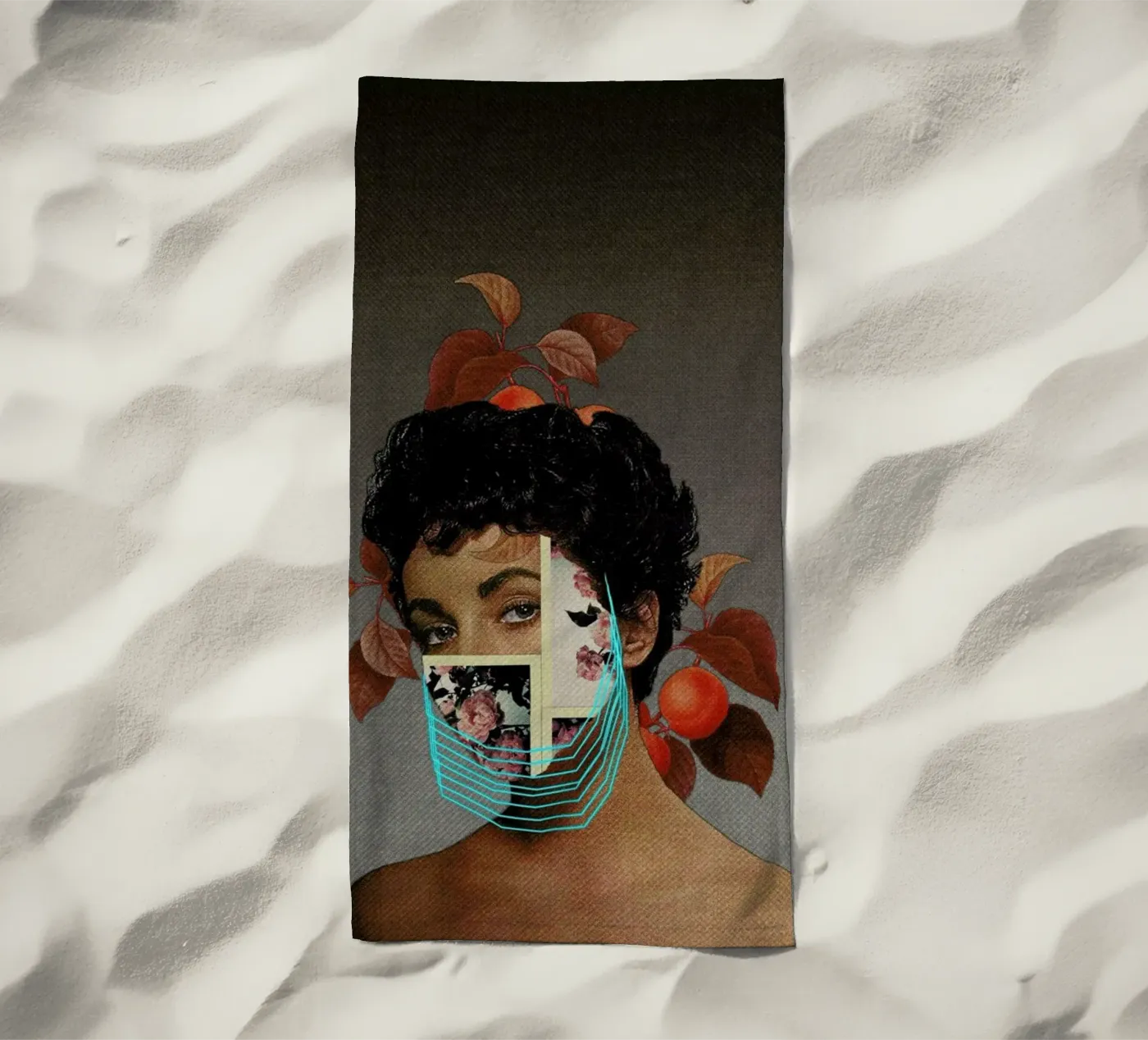 Zed beach towel by Frank Moth