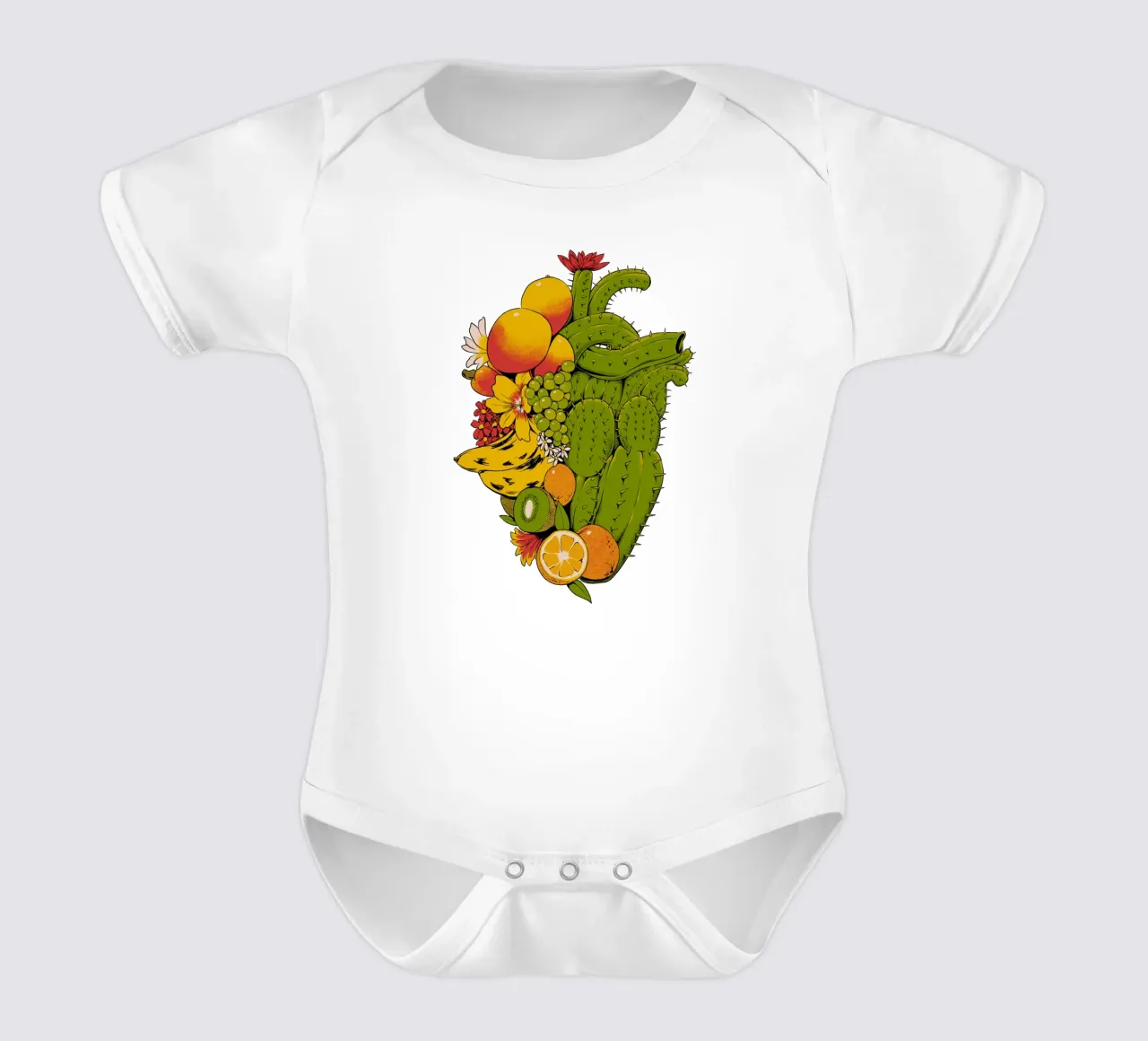 Cuore tropicale body neonato maniche corte da Tobe Fonseca