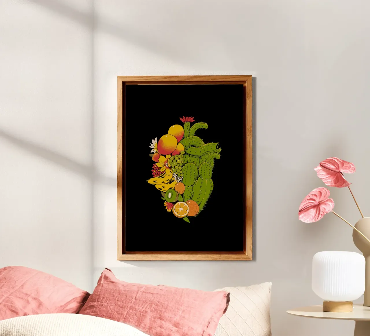 Cuore tropicale alluminio dibond da Tobe Fonseca